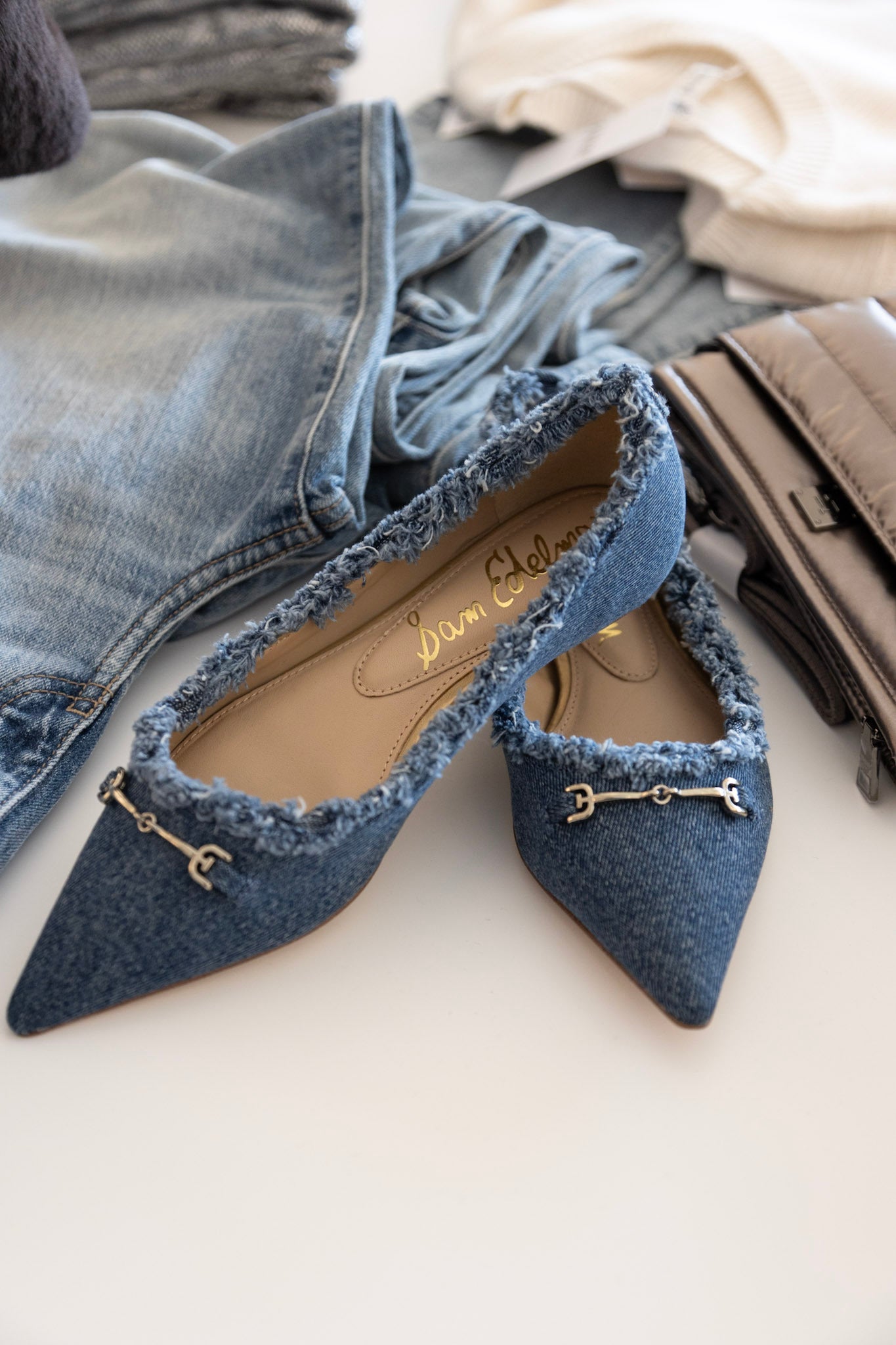 Sam edelman denim shoes sales